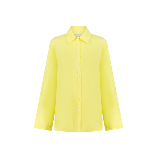 Amara Linen Yellow Shirt