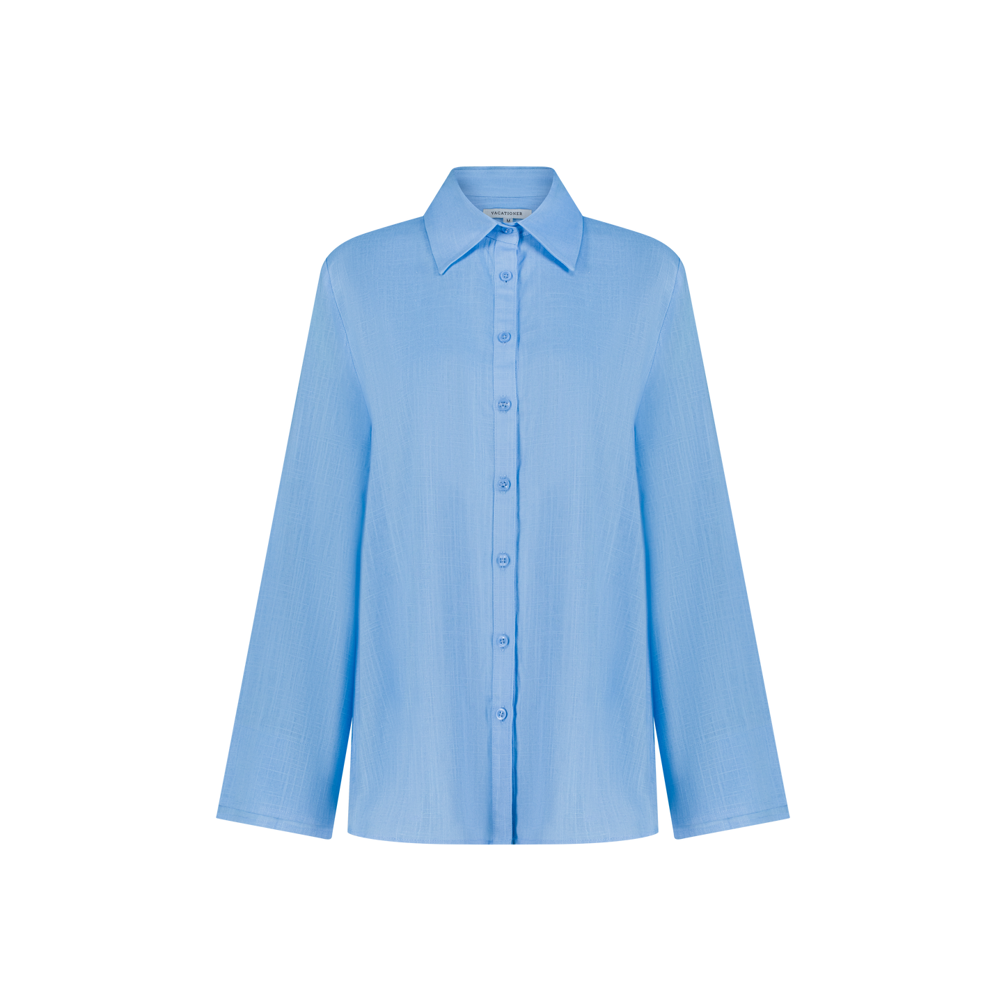 Amara Linen Blue Blouse