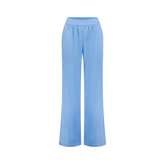 Amara Linen Blue Pants