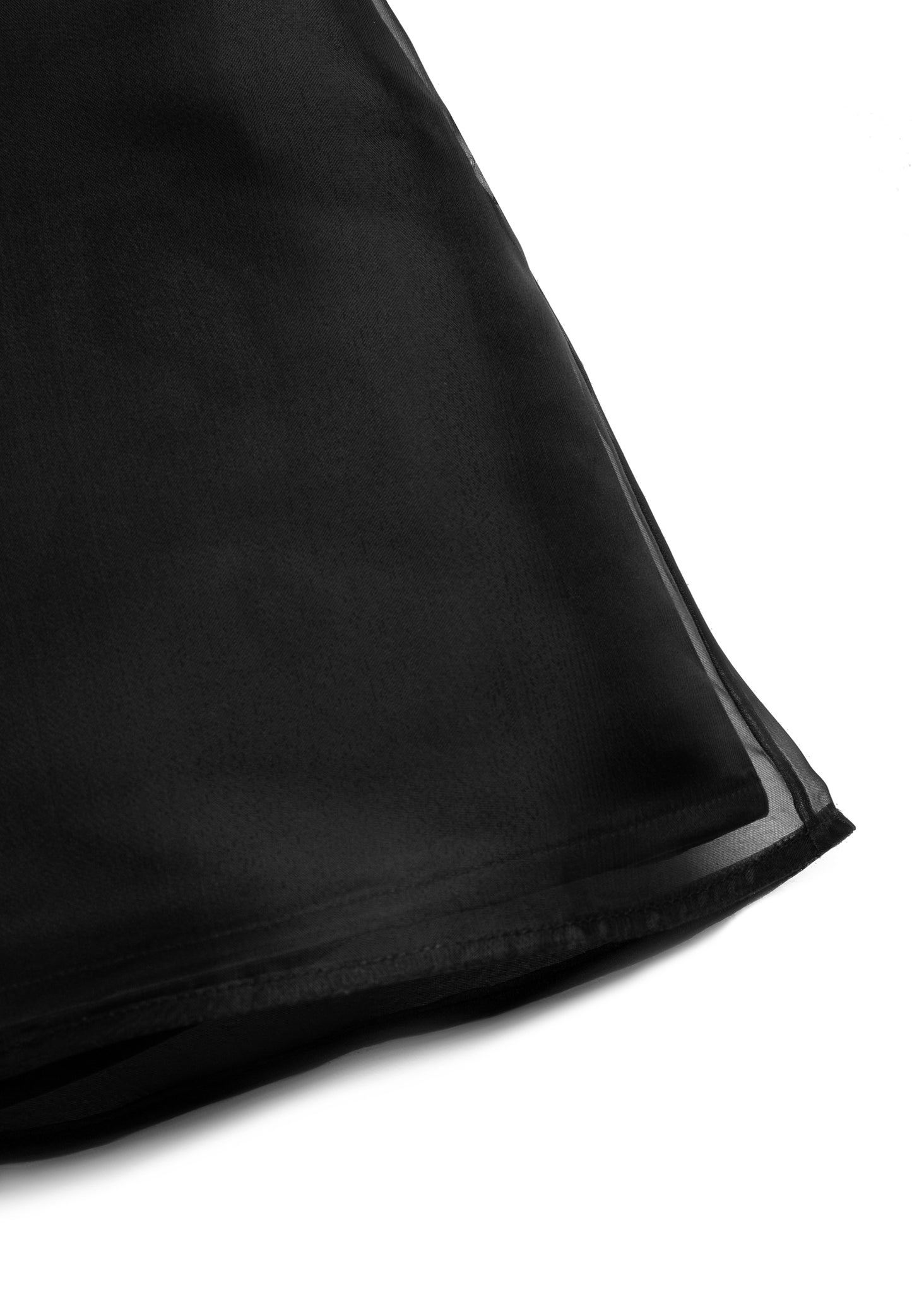 Eve Organza Set Black Shorts