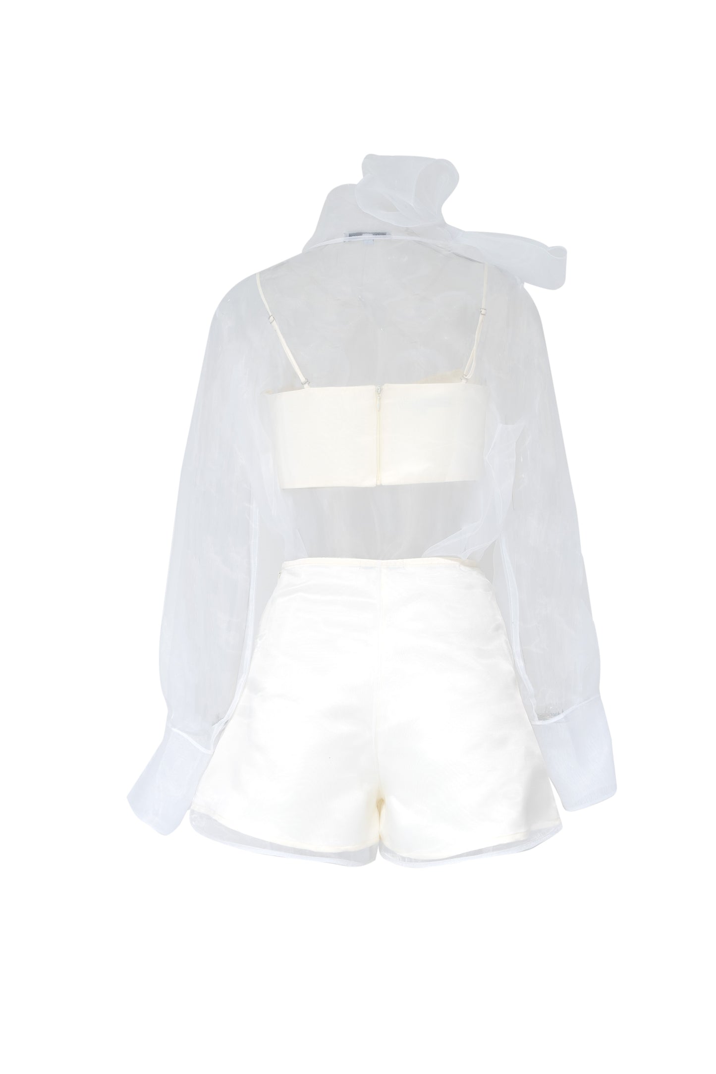 Eve Organza Set White Blouse