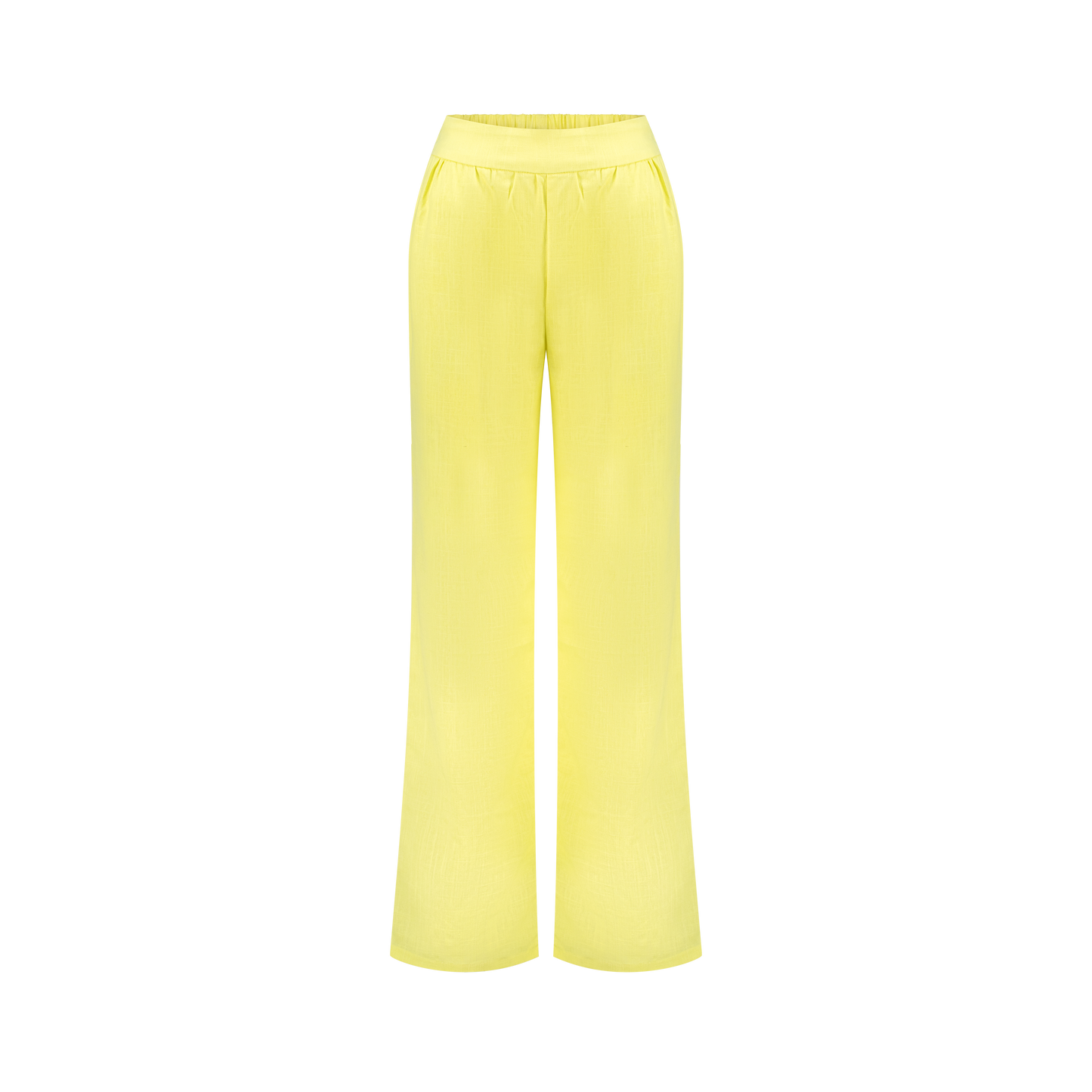 Amara Linen Yellow Pants