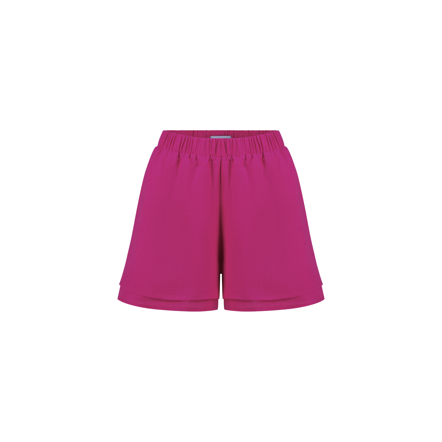 Amara Linen Fuchsia Shorts