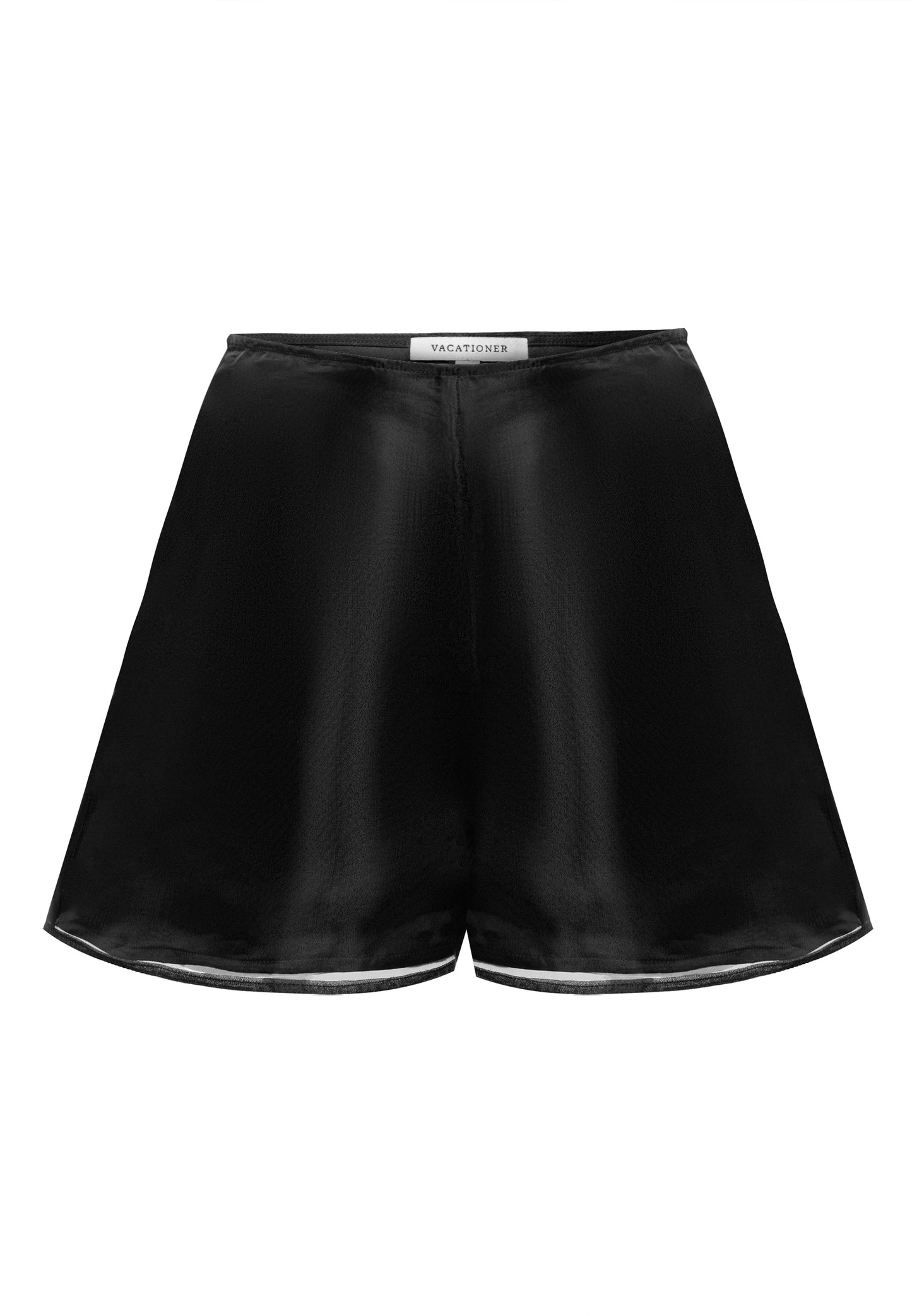Eve Organza Set Black Shorts
