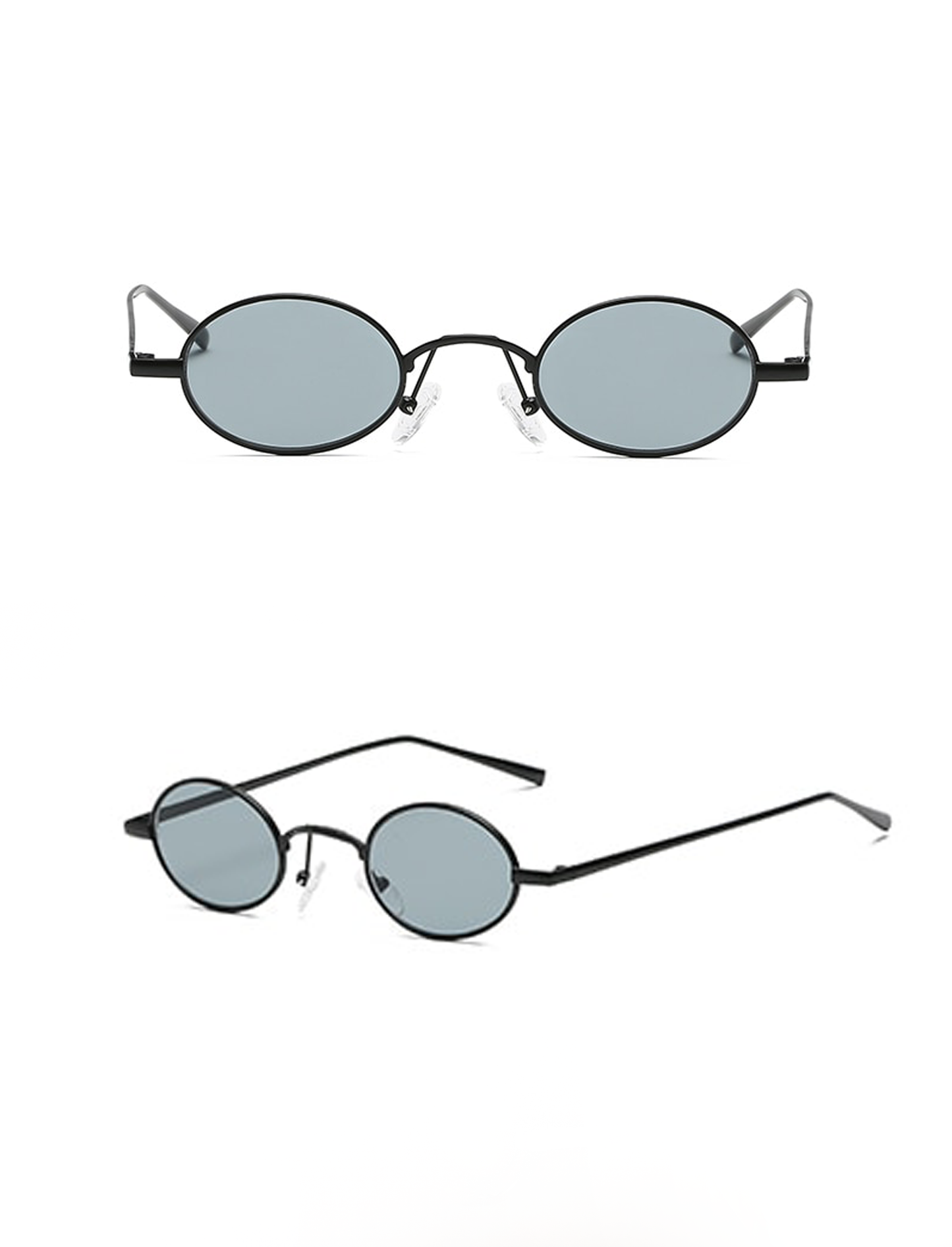 Harley All Black Round Sunglasses